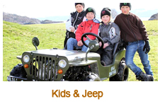 Kids and Jeep